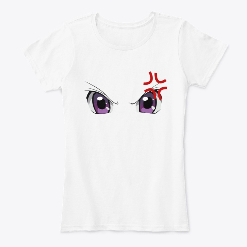 Anime Angry Purple Eyes