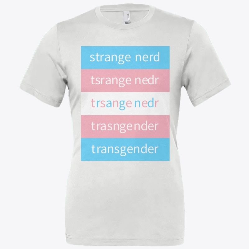 Strange Nerd trans pride anagram