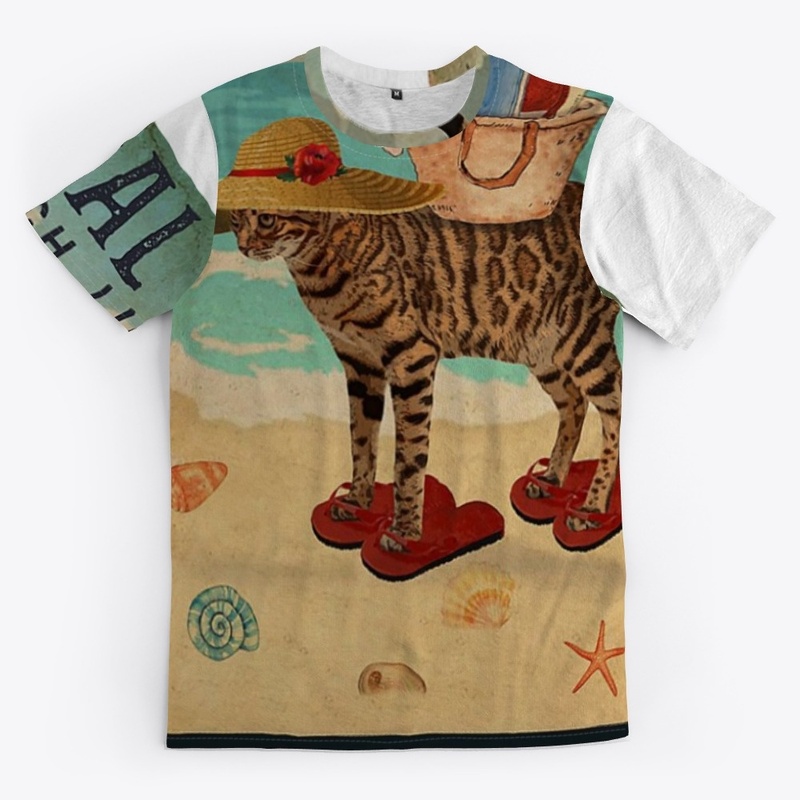 Beach Life Sandy Toes Bengal Cat 