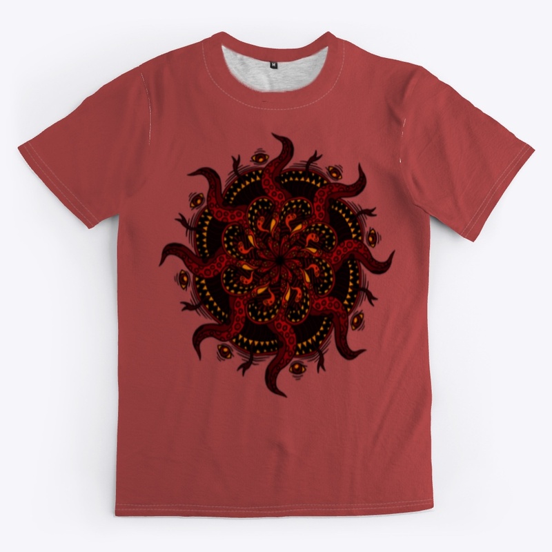 Spooky tentacle mandala