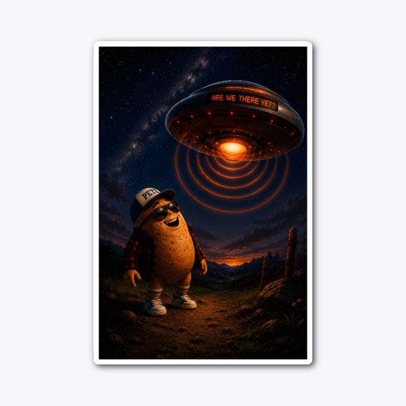 Pete the potato and a UFO