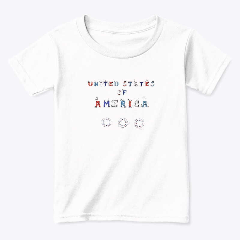 United States of America Word Art