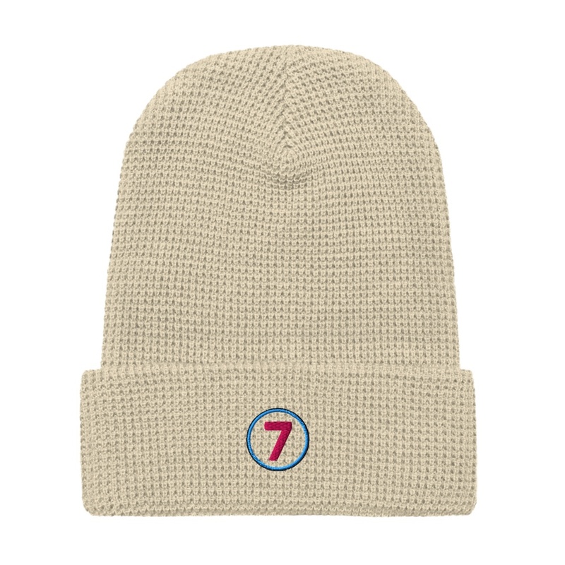 Simple 7 waffle beanie