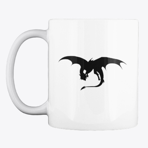 Silver Dragons Mug White áo T-Shirt Front