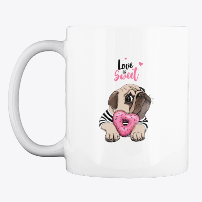 Adorable puppy Pug