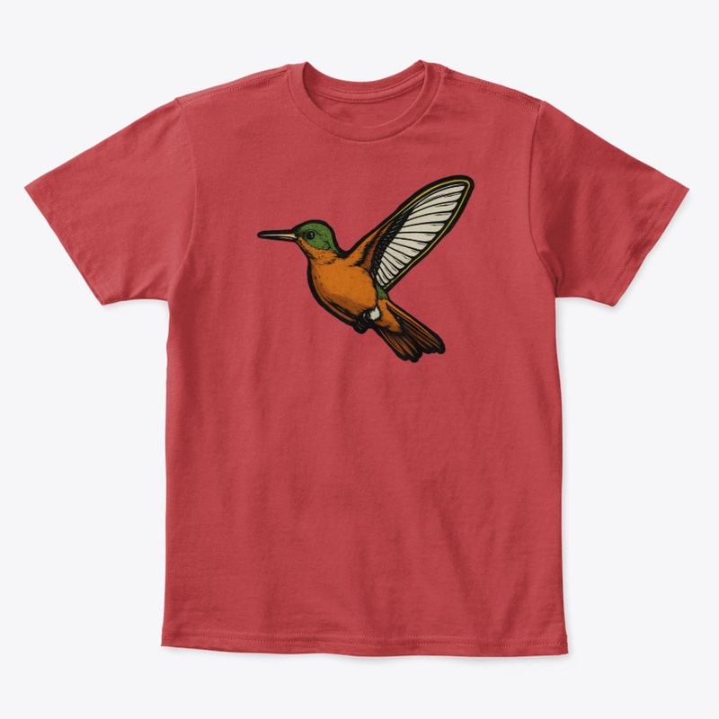 Cinnamon Hummingbird - Bird Art