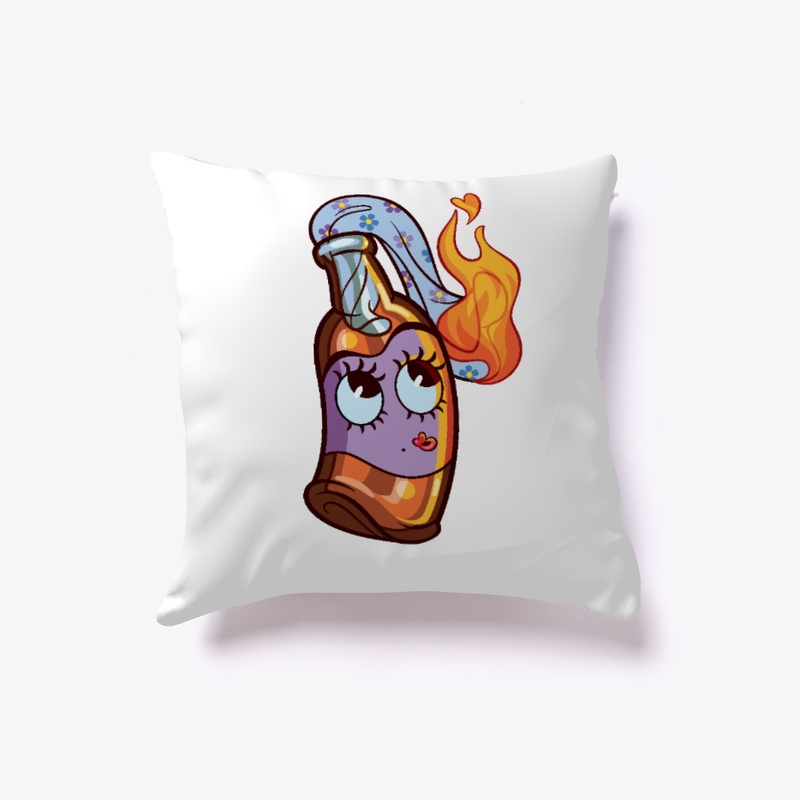 Retro Cartoon Molotov Cocktail