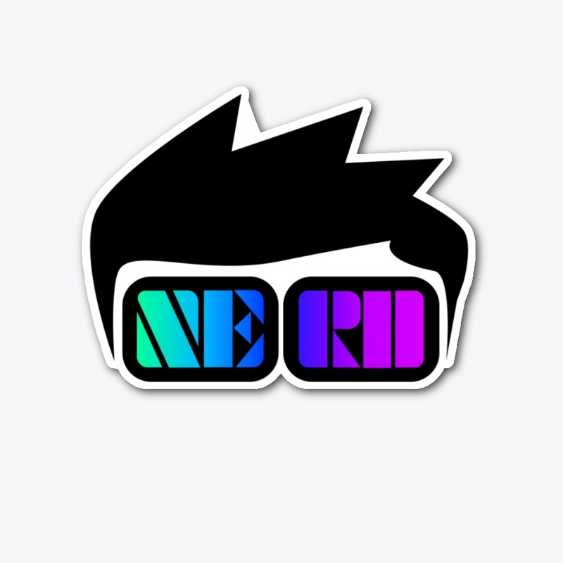 Nerd drawing crazy hair and glasses