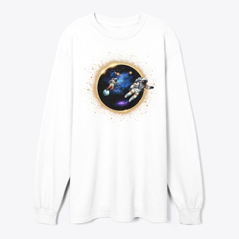The Distant Universe Sticker White T-Shirt Front