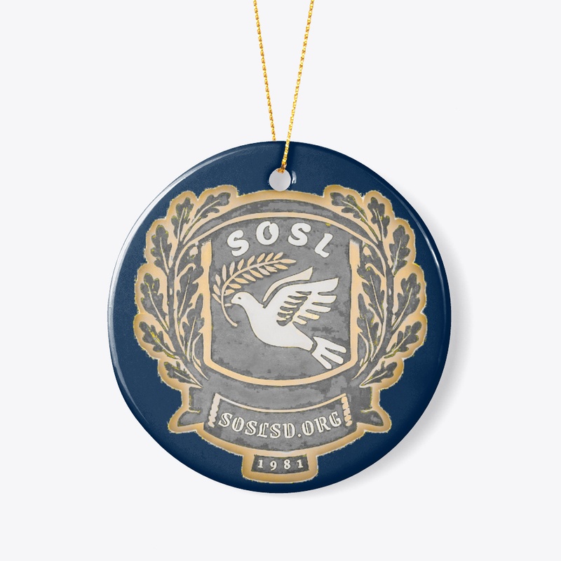 Laurel dove SOSL in gold & silver print