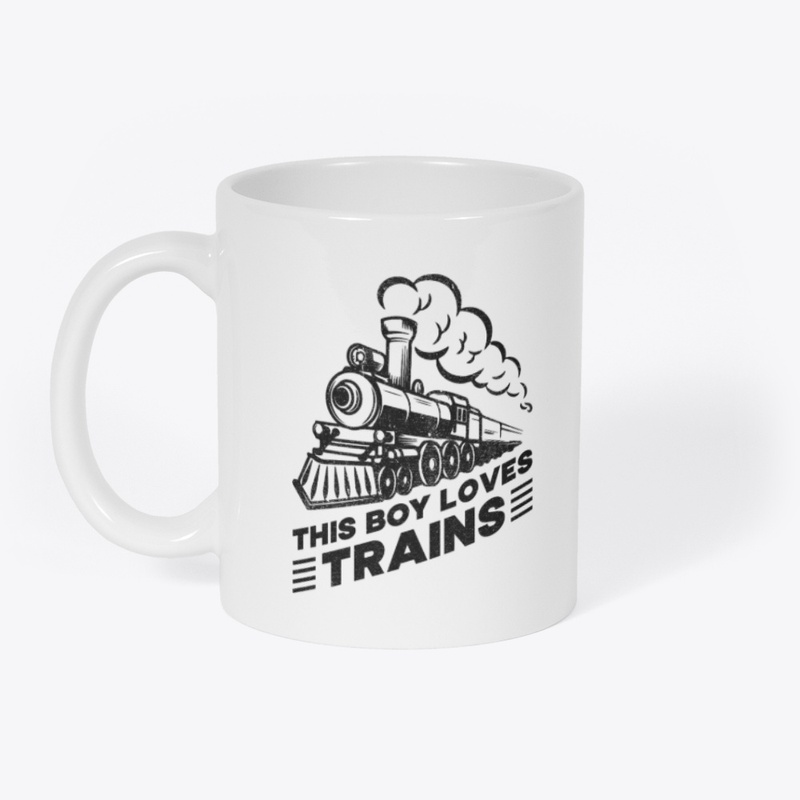 This Boy Loves Trains - Steam Locomotive