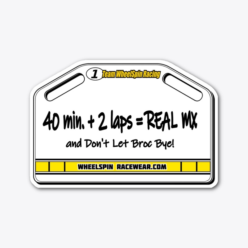 Real MX Pit Board (Yellow)