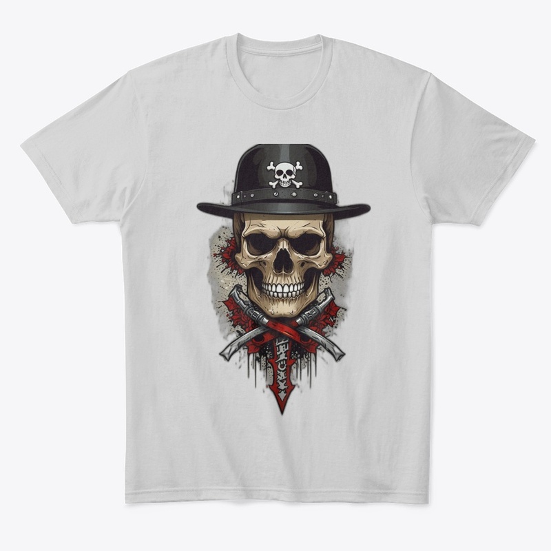 Comfort Tee Rock & Roll-Rebellion Skull 