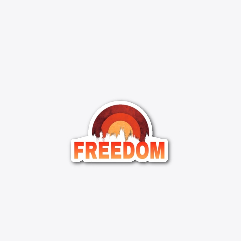 Freedom sunset forest