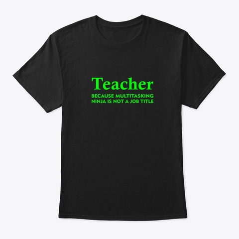 Teacher For Family Gift 5 N5yk Black T-Shirt Front