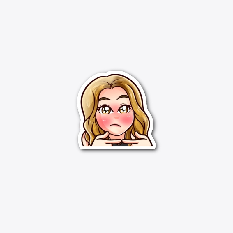 Shy Sticker