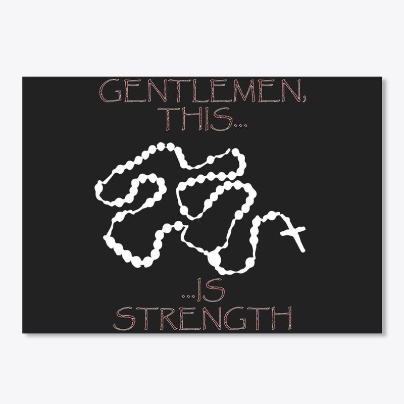 Rosary is strength - black