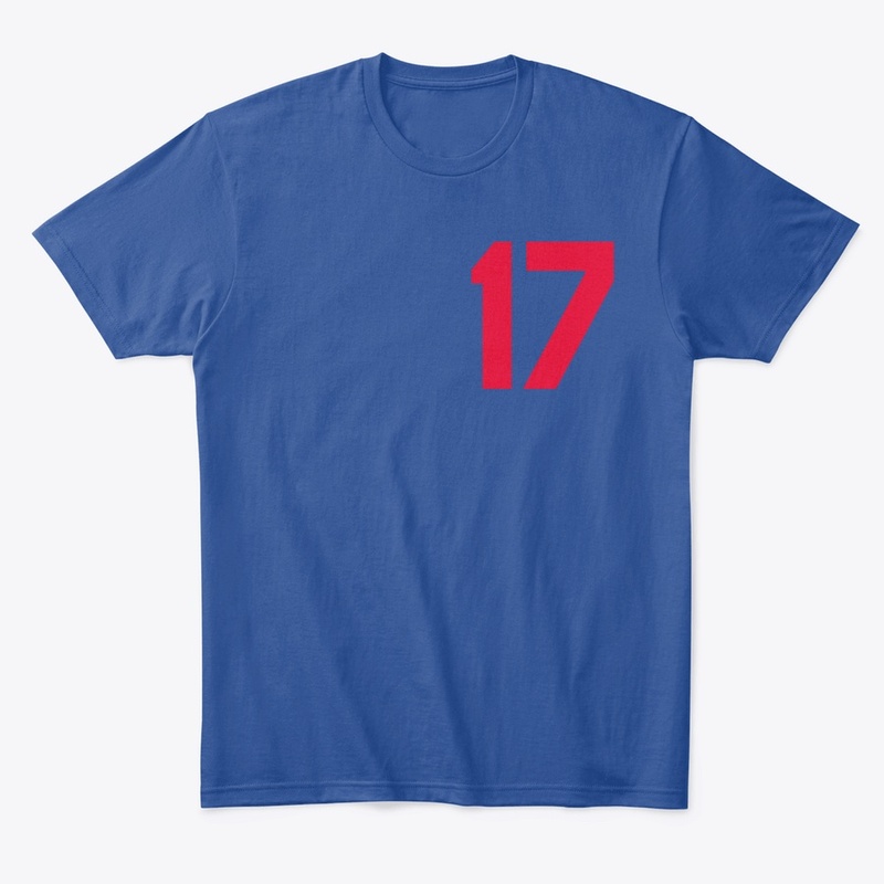 Number 17 Font Tee design