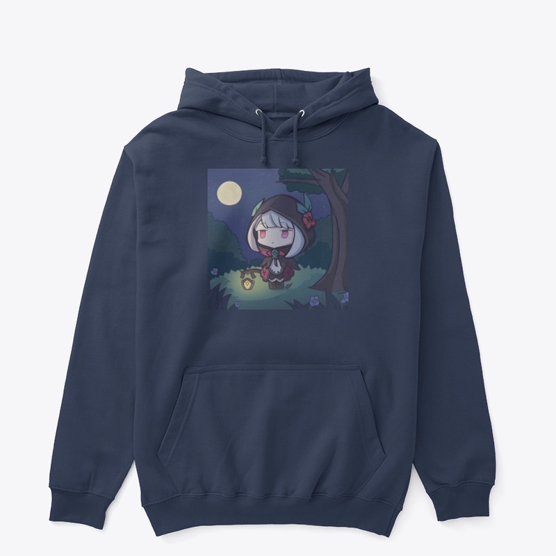 Hooded chibi anime girl