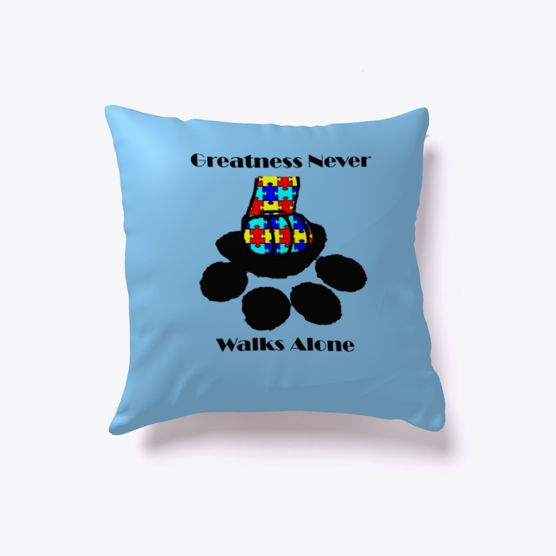 Greatness Never Walks Alone Pillow