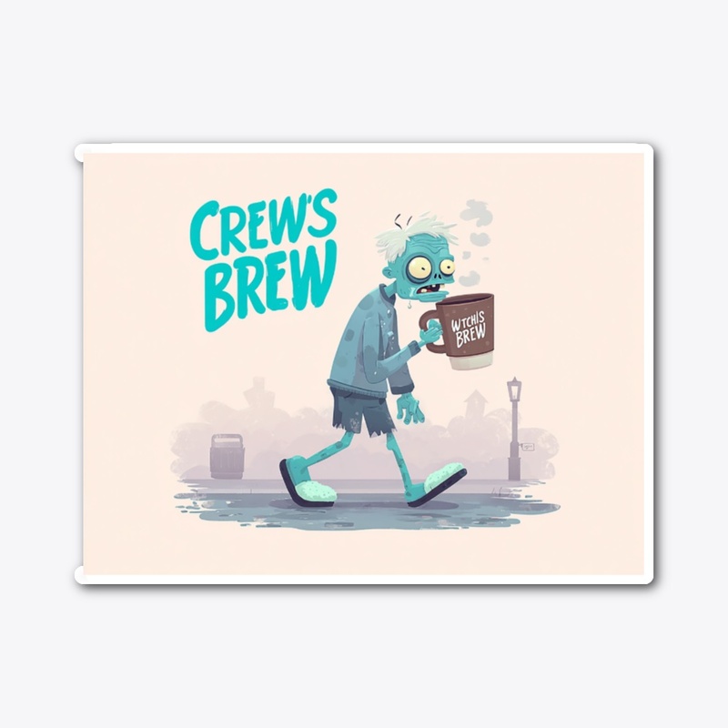 Crew's Brew Zombie Coffee Art