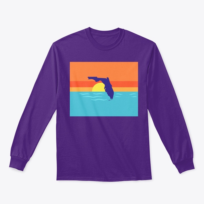 Florida Sunset and Waves Coastal Art