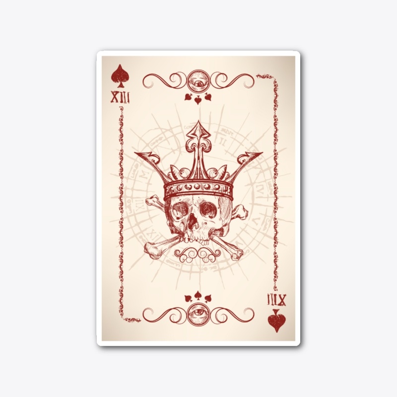 King Of Skulls Streetwear Sticker
