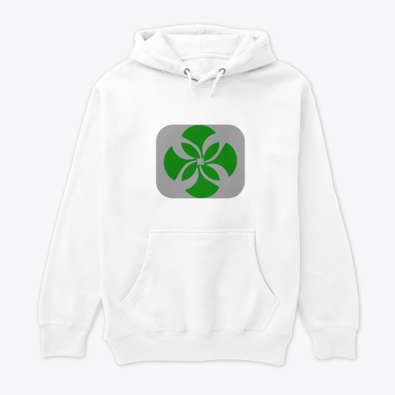 Abstract Green Floral Emblem Geometric