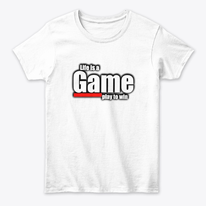 Life is game tshirt graphic design 