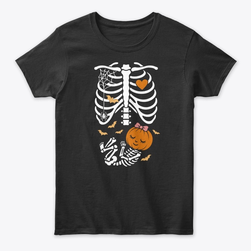 Halloween Pregnant Woman Rib Cage