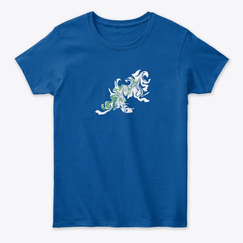 Leaf design women T shirt