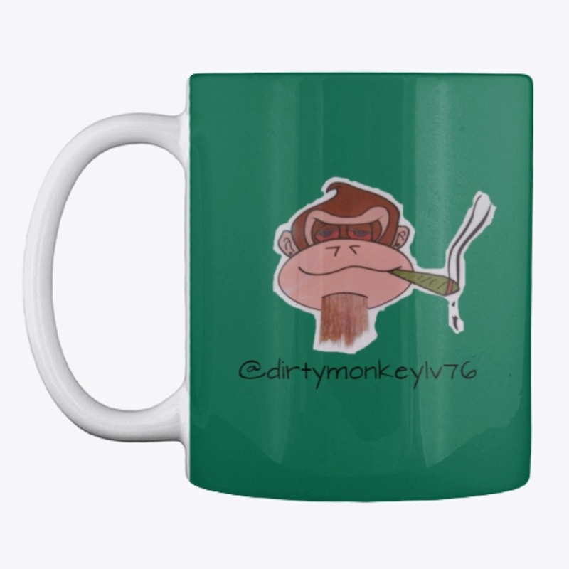 Dirty Monkey logo mug