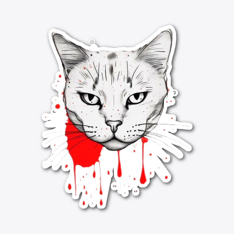Splatter Cat t-shirt 