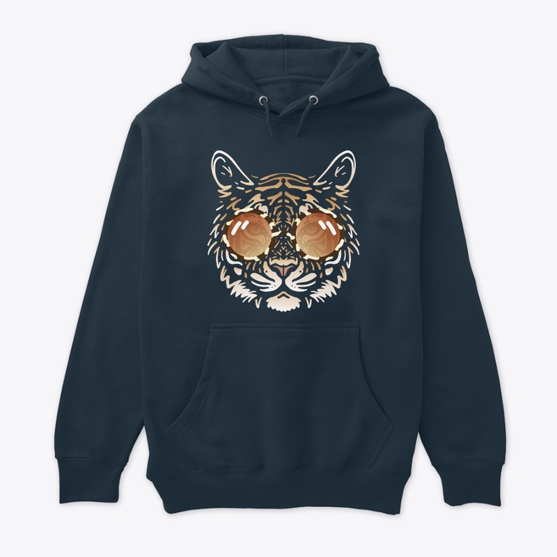 Cute Tiger in Sunglasses (Colored+sg01)