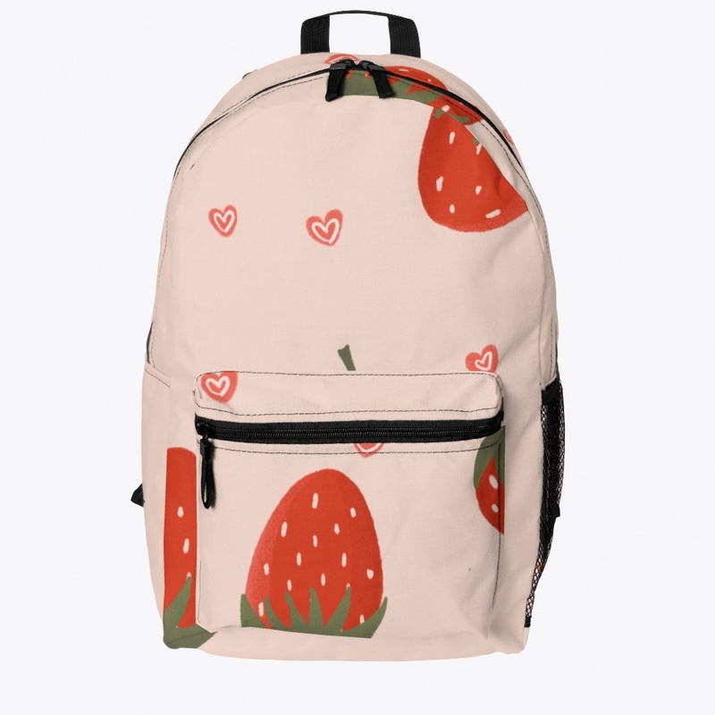 Strawberries N Hearts Pattern