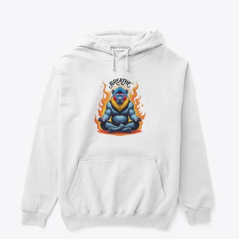 BREATHE – Meditating Mandrill Art