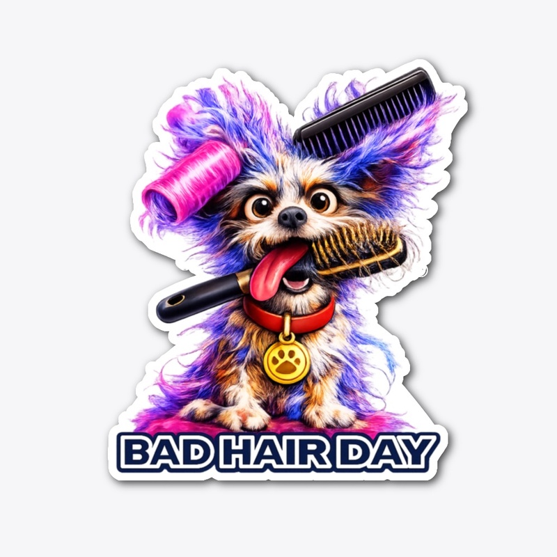 Mascot Humor-Bad Hair Day