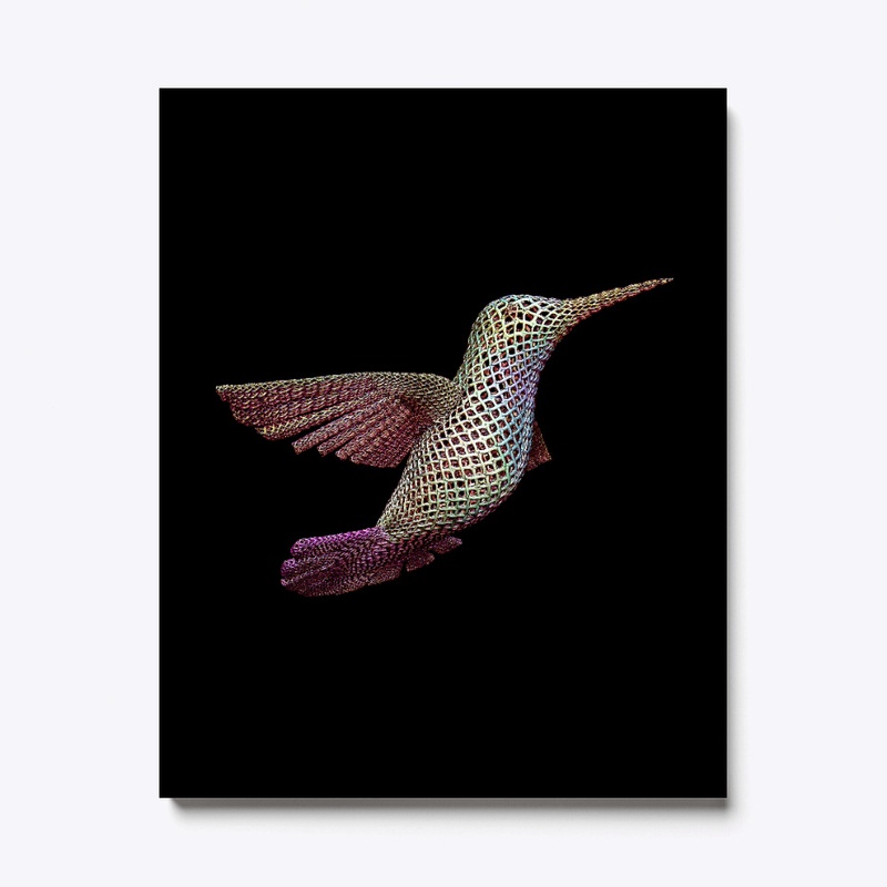 3D woven Hummingbird stylized