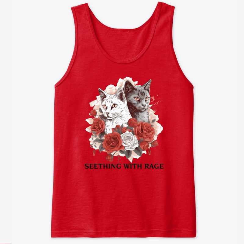 Funny Cat Roses Seething With Rage