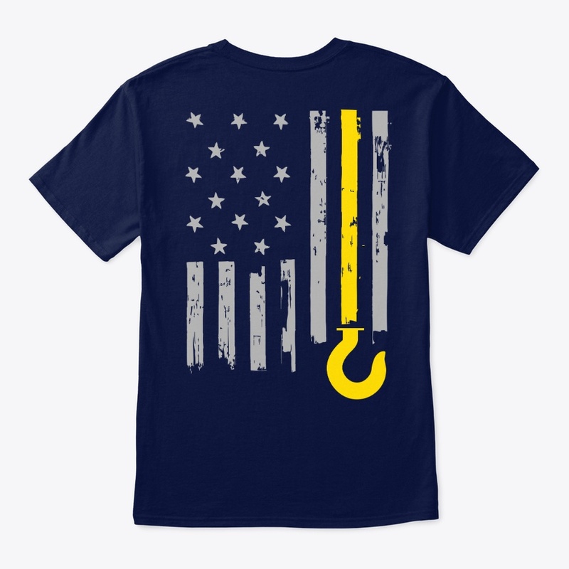 Tow Truck Driver Yellow Line Flag