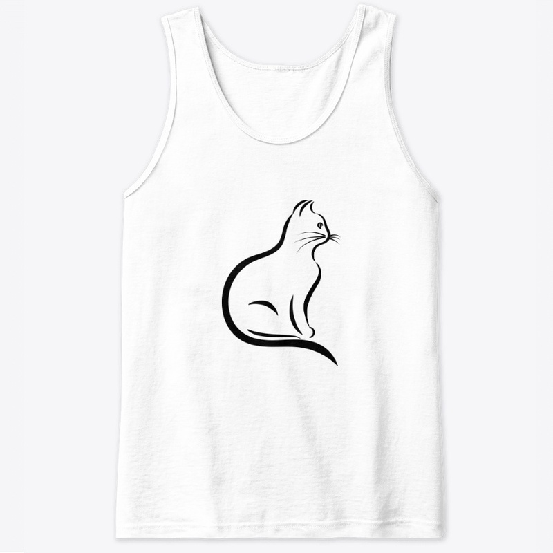 cat black and white
