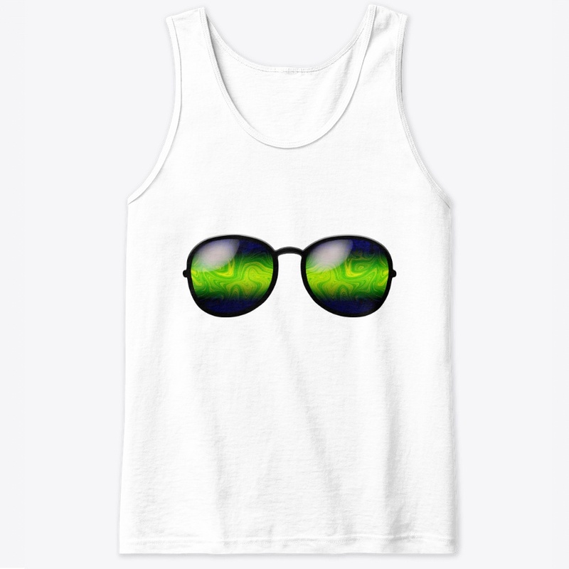 Marbled Glasses - Green & Navy