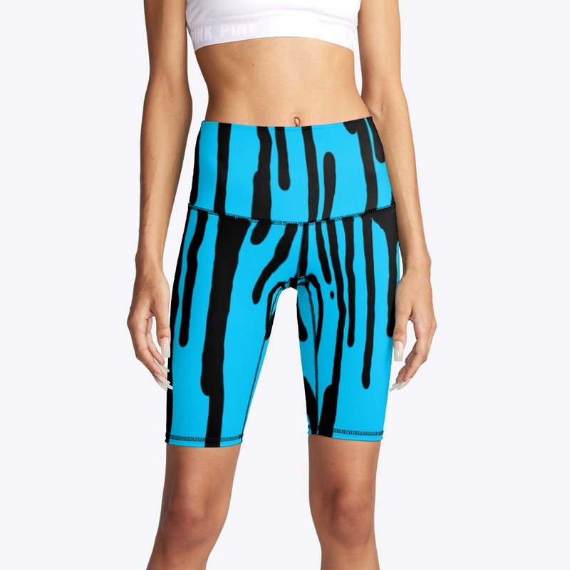 Blue and Black paint dripping