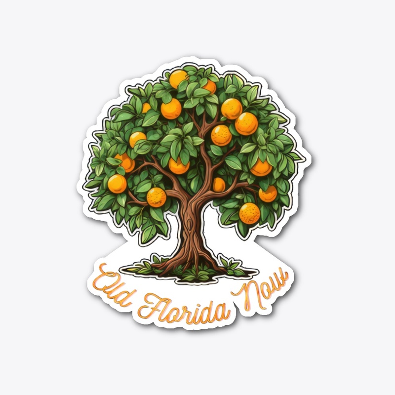 Orange Tree Sticker