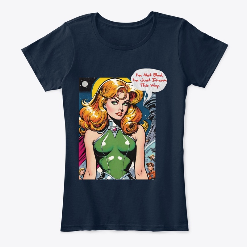 Funny Sexy Pun Trendy Comic Art Style 