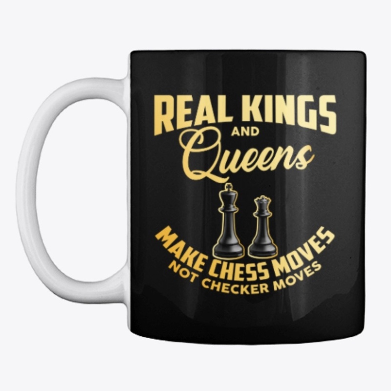 REAL KINGS AND QUEENS MAKE CHESS MOVES