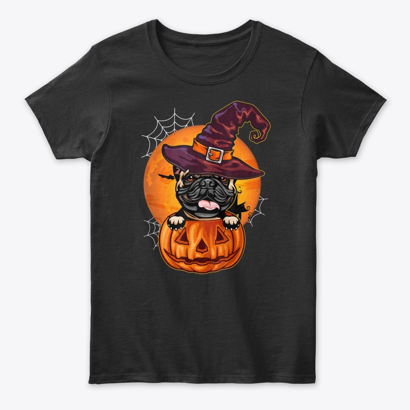 Funny French Bulldog Pumpkin Halloween T