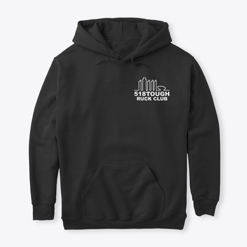 518 TOUGH small logo hoodie