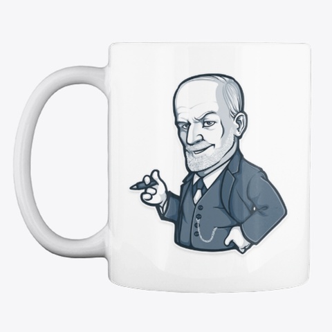 Sigmund Freud White T-Shirt Front