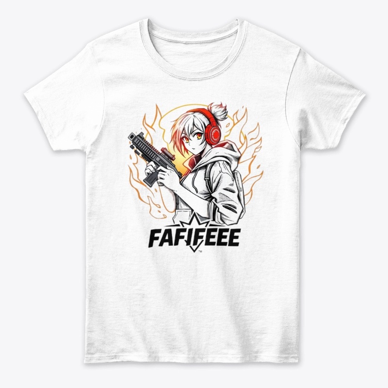T-shirt with Anime Girl Holding 